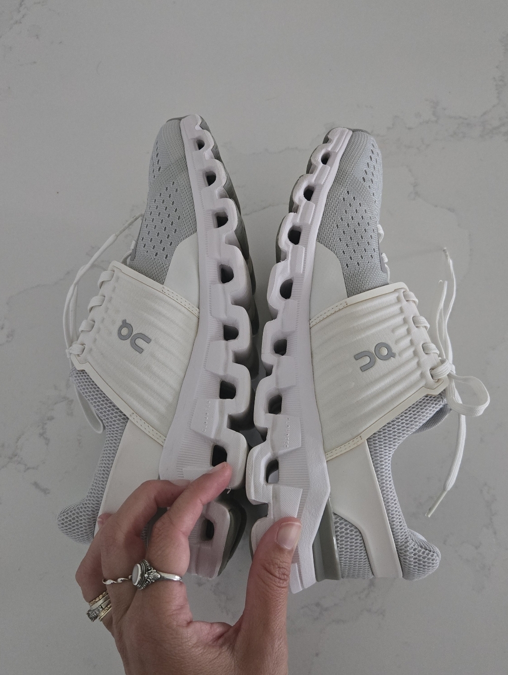 On Cloudswift Women's Glacier Gray White Athletic Running Shoes Sneakers 8.5 - Picture 9 of 9